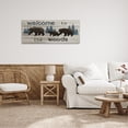 thumbnail image 5 of Stupell Industries Welcome To Wood Rustic Bears Forest Design, 48 x 20, Design by Nan, 5 of 5