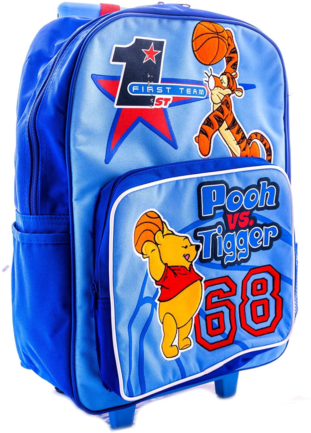Winnie the Pooh Tigger Large School Backpack Blue Flowers  display picture 1