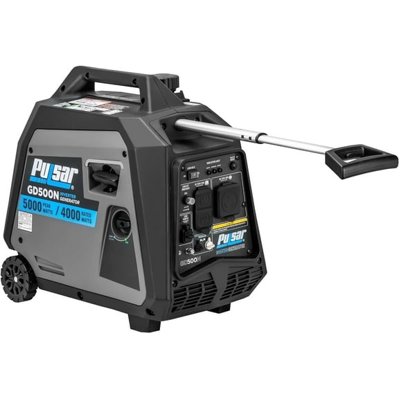 Pulsar 5000W Portable Inverter Generator, Quiet, RV-Ready, CARB Compliant, Small Generator for Home Use