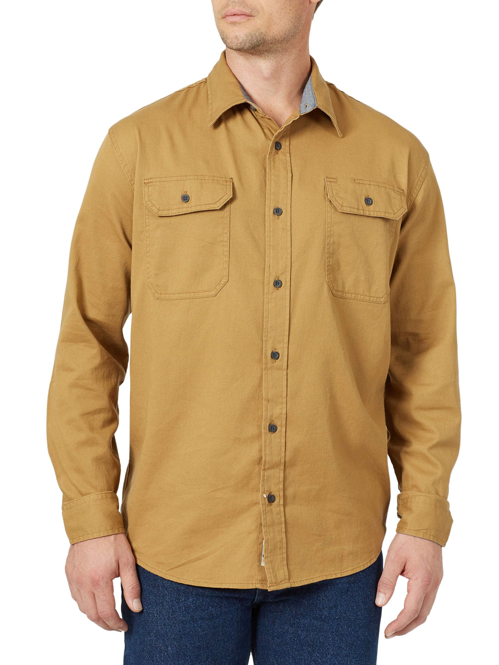 Wrangler Men's Long Sleeve Comfort Stretch Woven Shirt 