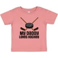 thumbnail image 3 of Inktastic Daddy Loves Hockey Sports Boys or Girls Baby T-Shirt, 3 of 5