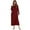 Red, variant on Women Long House Coat Zipper Front Robes Full Length Nightgowns with Pockets Hooded Loungewear