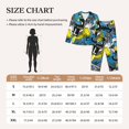 thumbnail image 4 of Fotbe Goal Time Conjunto de Pijama de Manga Larga para Mujer con Estampado, Ropa de Dormir de 2 Piezas, Conjunto de Casa Suave y Cómodo con Bolsillos-XX-Large, 4 of 7