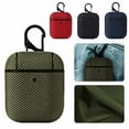 thumbnail image 5 of K-Lion for AirPods (3rd generation) 2021 Fabric Case, Premium Woven Fabric Nylon Canvas(Cloth) Material Keychain Anti-Lost Key Strap Slim Fit Case for AirPods (3rd generation) 2021, Gray, 5 of 9
