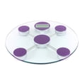 thumbnail image 1 of Báscula Personal Digital De Vidrio Templado En Forma Circular Con Capacidad De 180 Kg Color Morado, 1 of 6