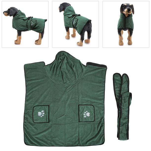 Albornoz para Perros de Secado Rápido Albornoz Absorbente para Mascotas con Capucha y Cintura Albornoz Suave de Poliéster para Perros Toalla de Baño Piscina Playa Toalla ANGGREK Otros