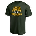 thumbnail image 2 of Men's Green Green Bay Packers Faith Family T-Shirt, 2 of 3