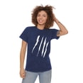 thumbnail image 4 of Effete Feline Claw Marks Scratch Unisex Mineral Wash T-Shirt, 4 of 4