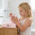 thumbnail image 6 of FEOLGEHLY 1 Pcs Cute Hand Towels for Kids, 10x20 inch Soft Bath Hand Towels, Quicker to Dry, Lightweight and Highly Absorbent Face Towels for Bathroom Kitchen Travel, Pink, 6 of 7