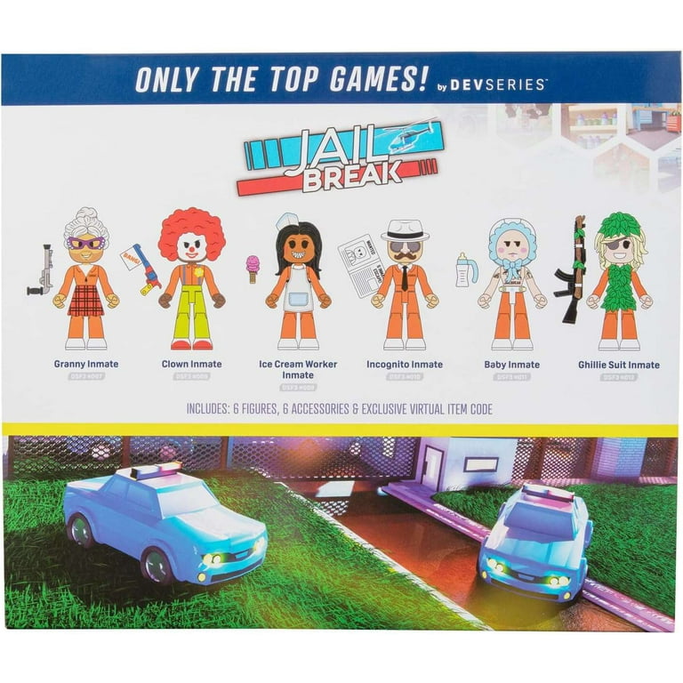 Roblox Jail Break Action Figure 6-Pack: Hiding in Plain Sight