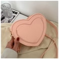 thumbnail image 3 of Bolso con forma de corazón Minnieouse para mujeres fashionistas color rosa, 3 of 6
