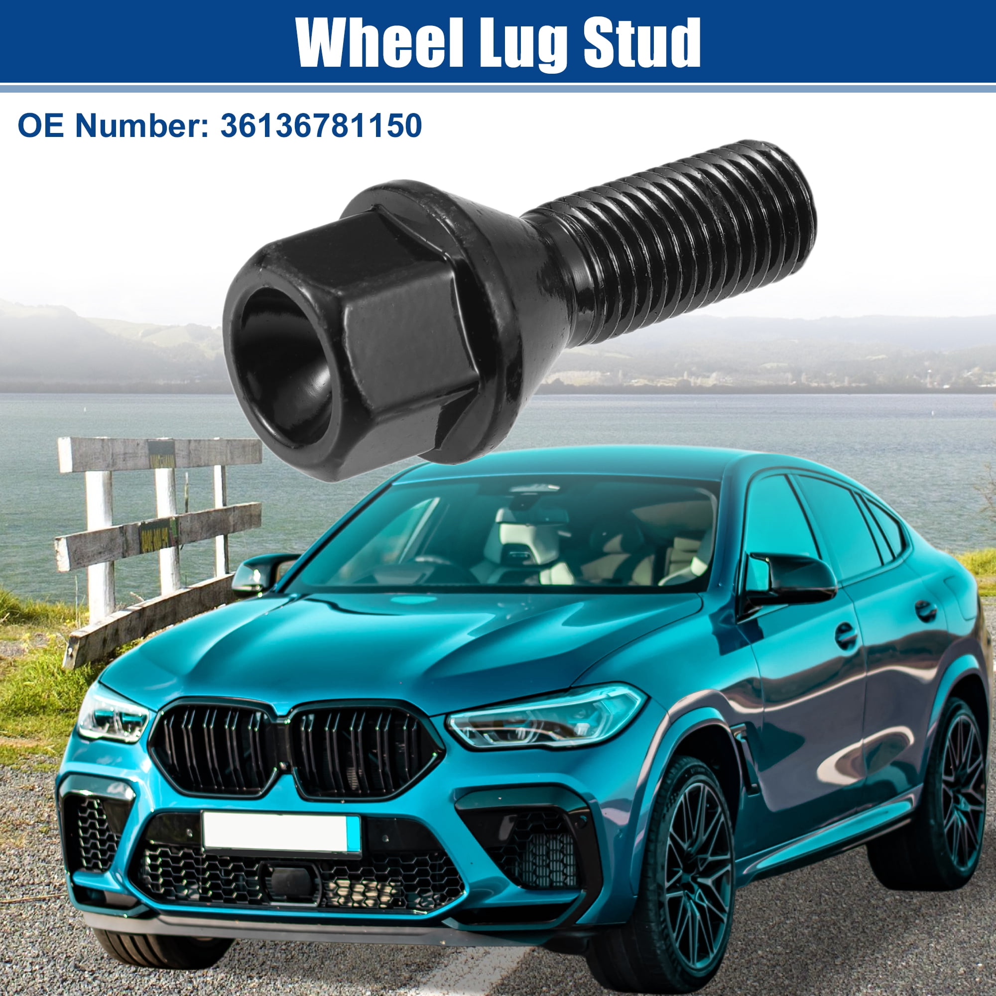 Unique Bargains M12x1.5 Car Wheel Lug Bolt Nut Fit for BMW E46 E90 E39 No.36136781150