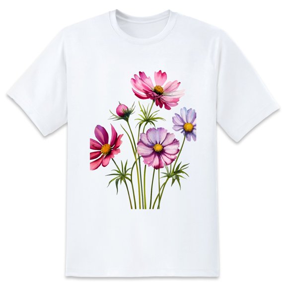 Men's Graphic TeeFlowers (16) Letter Print T-Shirts Round Neck Short Sleeves Sizes XS-5XL Summer Daily Casual Tops