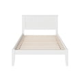 thumbnail image 3 of Leo & Lacey Solid Wood White Full Platform Bed Rectangular Built-In USB Charger 77.125" x 57.75" x 44.25" Unassembled, 3 of 6