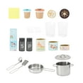 thumbnail image 5 of Teamson Kids Wooden Play Kitchen Set for Toddlers Ages 1-6 – Realistic Little Chef Playset with Ice Dispenser, Microwave & Accessories, Gray, 5 of 11