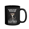 thumbnail image 1 of Taza de café con divertido diseño de gato, 350 ml, cerámica, Please Not Disturb, 1 of 2