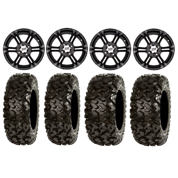 ITP SS212 14" Wheels Black 26" Rip Saw Tires CanAm Commander Maverick