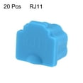 thumbnail image 2 of Unique Bargains 20pcs RJ11 Silicone Protector Telephone Modular Port Anti Dust Cap Cover Blue, 2 of 3