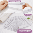 thumbnail image 6 of 25-Pack Professional Double Sided Nail Files, 100/180 Grit Emery Boards for Natural and Acrylic Nails, 6 of 7