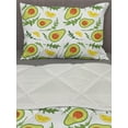 thumbnail image 3 of Fruits Comforter & Sham Bedding Set, Sliced Avocado and Lemon with Leaves Harvest Season, 3 pcs Duvet Set Microfiber Filling Quilt, 5 Sizes, Multicolor, by Ambesonne, 3 of 4