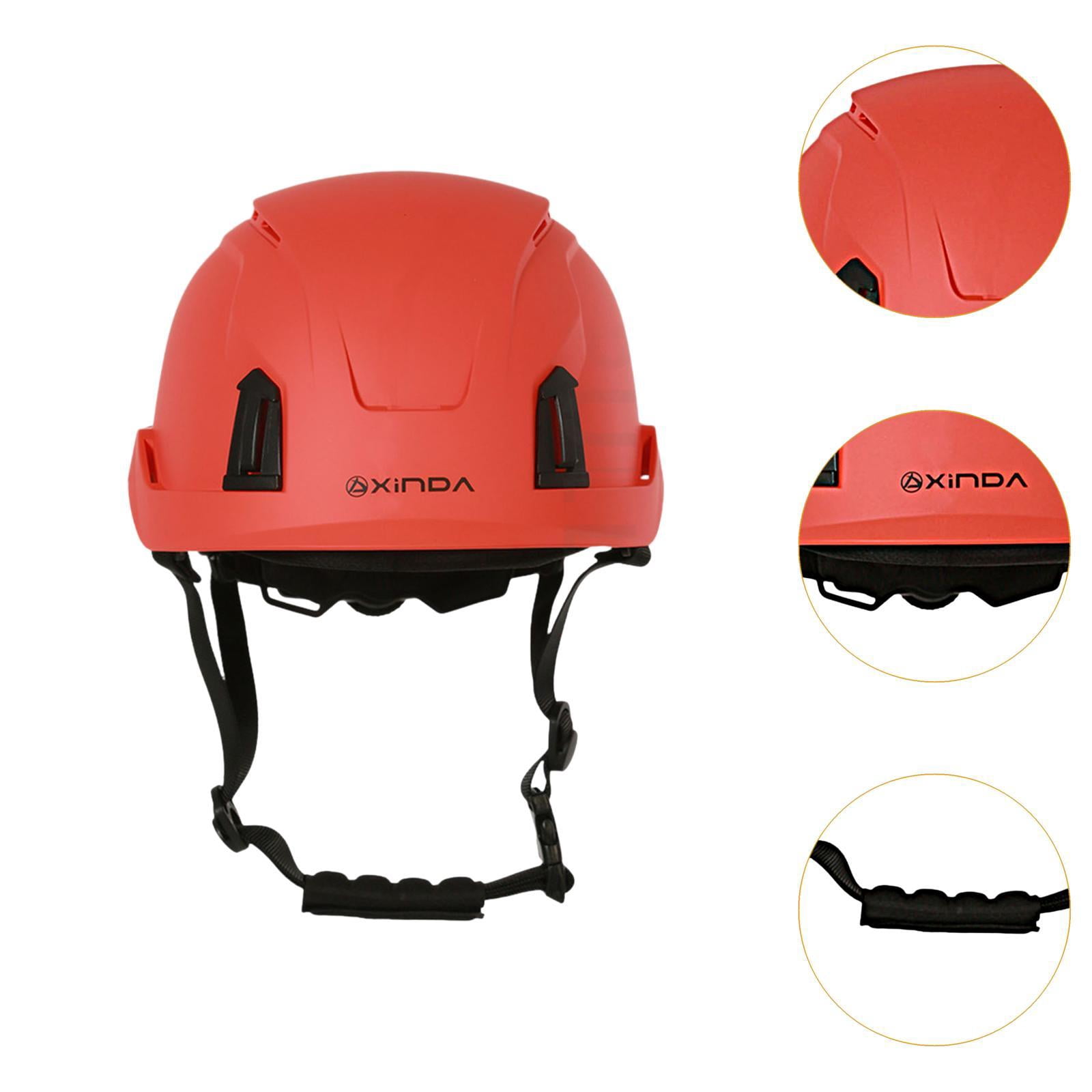 colaxi Construction Helmet for Adults Hard Hat for Arborist Outdoor Industrial Work Red