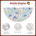 thumbnail image 4 of Daiia Colorful Butterfly Drawing Merry Christmas Tree Skirt , Xmas Large Lace-up Tree Skirt, Santa Snowflakes Rustic Home Decorations New Year Party Farmhouse Decor-36", 4 of 7