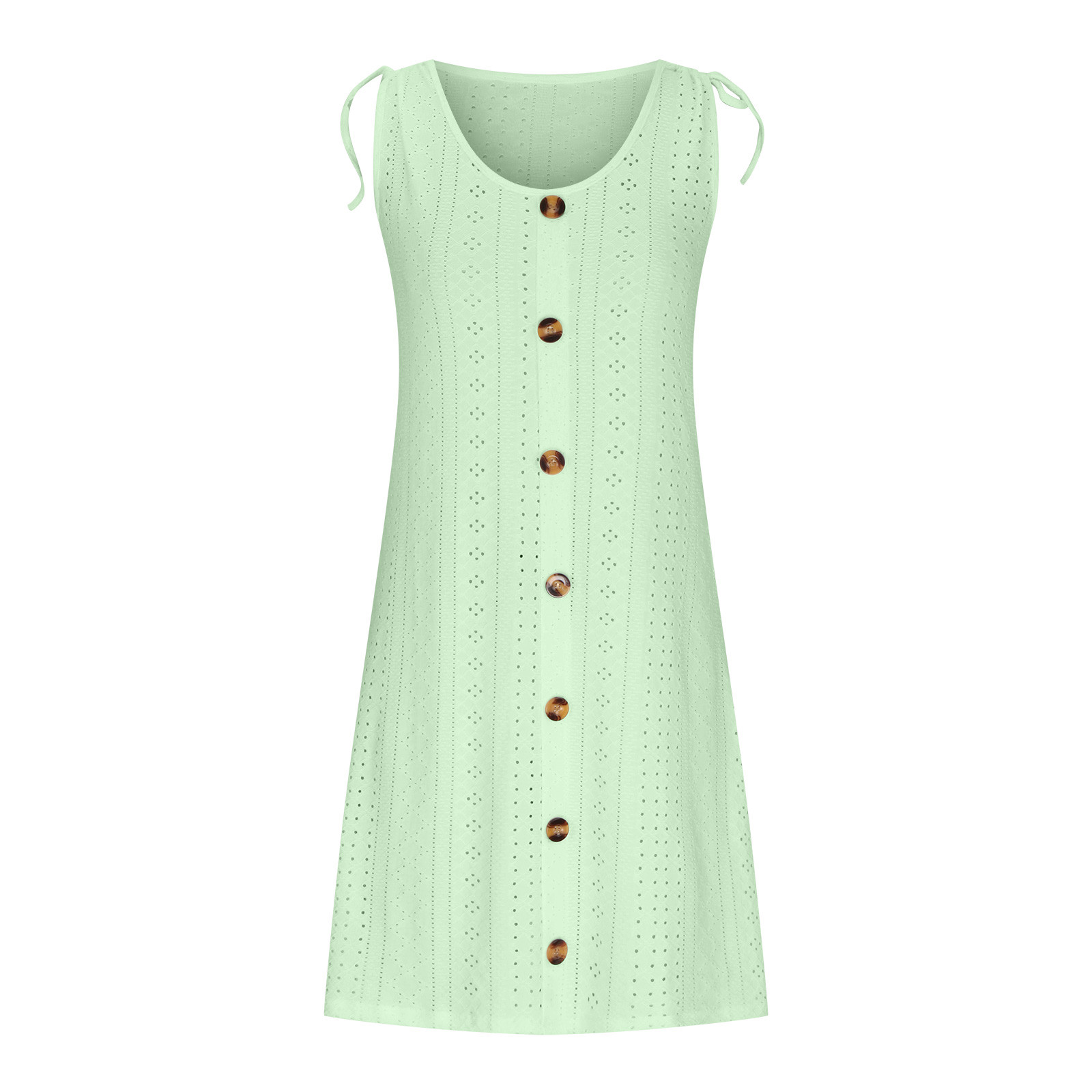 Robe Femme Boutonnée Manches Courtes – Col V, Poches, Uni – Taille Ajustée Pour été, Décontractée, Quotidienne