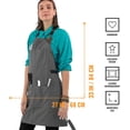 thumbnail image 3 of Under NY Sky Knife-Roll Canvas Apron, 3 of 6