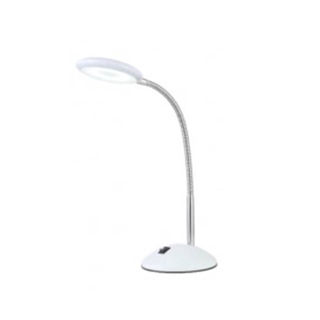 Lampara de Escritorio Crystal Blanco IIDSA Iluminación Luz Vic Innovador
