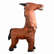 Horse Inflatable Costumes for Adults, Halloween Wear, Carnival Party Mascot, Dress Up Props Performance Outfit