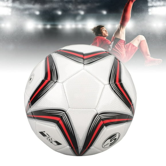 Size 5 Soccer Ball, Gas Needle Net Bag Soft Waterproof Youth Soccer Ball for Indoor
