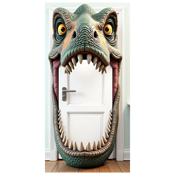 Colorful Dinosaur Birthday Party Banner Kids Decoration Backdrop Adventure Theme for Kids Room Nursery Educational Decor