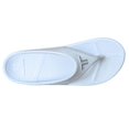 thumbnail image 2 of TELIC Adult Unisex Energy Flip Flops, Color: Snow White/Silver, Size: S (100-84-S), 2 of 5