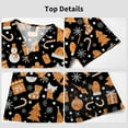 thumbnail image 2 of VIAOLI Women's Christmas Print Scrub Top - V-Neck Top with Pockets & Split Hem, 13 Colors, 2 of 5