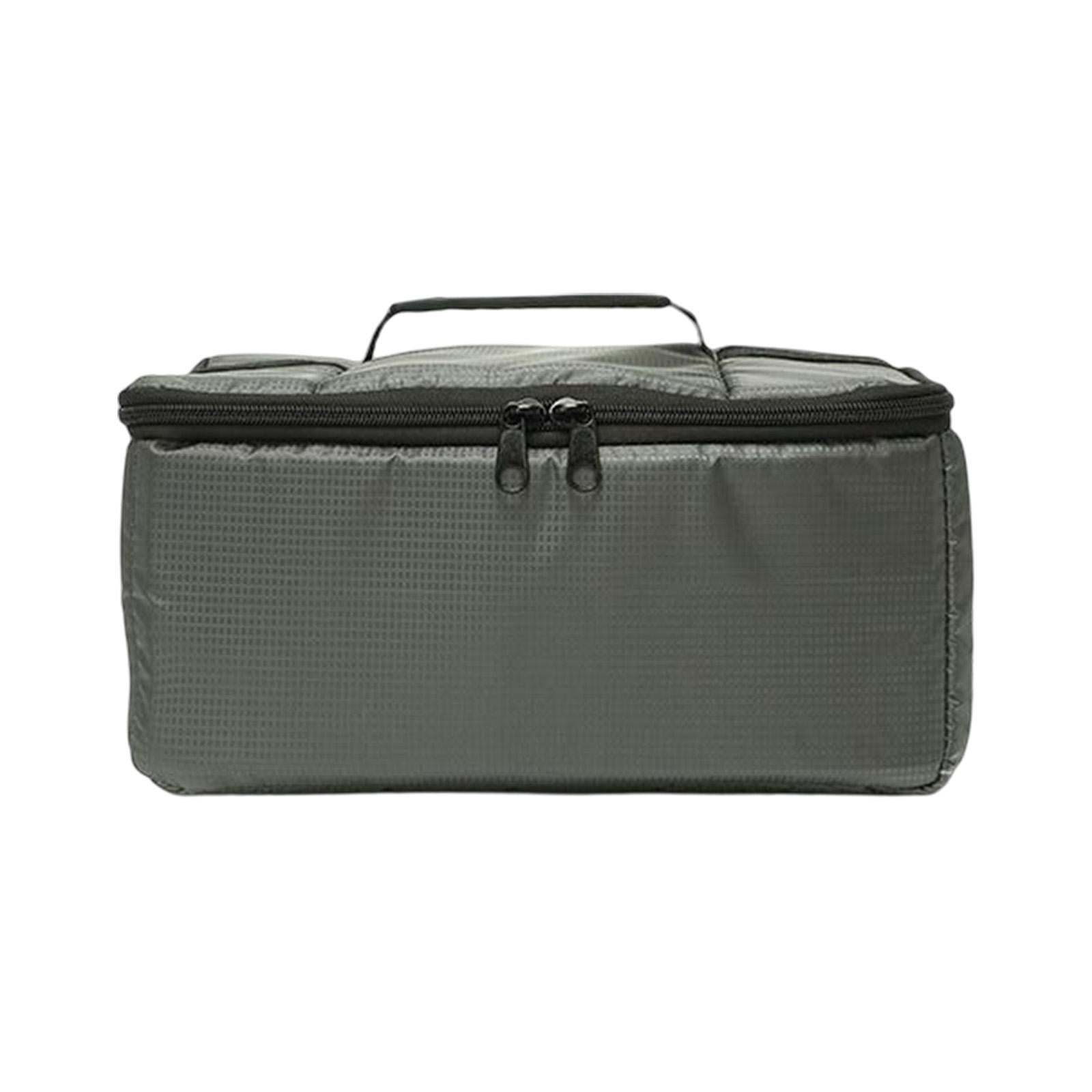 Fishing Reel Bag Large, Storage Holder Organizer Removable Dividers Tote Fishing Tackle Bags Fishing Reel bag Boxes for Boat Outdoor Grey