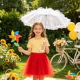 thumbnail image 4 of Nnndbs Lace Parasol Umbrella for Women, Vintage Lace Sun Umbrella with UV Protection, Portable Folding Umbrella for Travel Wedding, 4 of 7