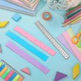 thumbnail image 2 of 3 Pieces 8.4 Inches Metal Irregular Edges Ruler Edges Ruler For Card Making Scrapbooking Craft Deco, 2 of 5