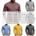 thumbnail image 2 of LEKWK Turtleneck Shirt for Men Long Sleeve Pullover Lightweight Breathable Classic Fit Casual Basic Thermal Top for Fall Winter Wine XXL, 2 of 3