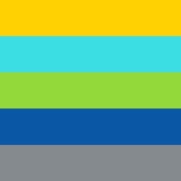 Grey/Blue/Green/Yellow