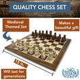 thumbnail image 2 of WE Games Fancy Medieval Themed Chess Set - 15 inches - Wood Expressions, Inc., 2 of 10