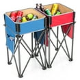 thumbnail image 1 of Costway 2 Pcs Tables de Camping Pliantes avec Évier de Rangement Grande Capacité pour Pique-Nique, 1 of 10