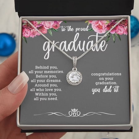 Graduation Gift, Graduation Gift For Her, CZ diamond Necklace, 2023 Graduation Gift