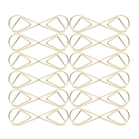 Worgeous Golden Steel Paper Clips for Home Use and Decorative Small Document Fixing Clips 100 Pieces