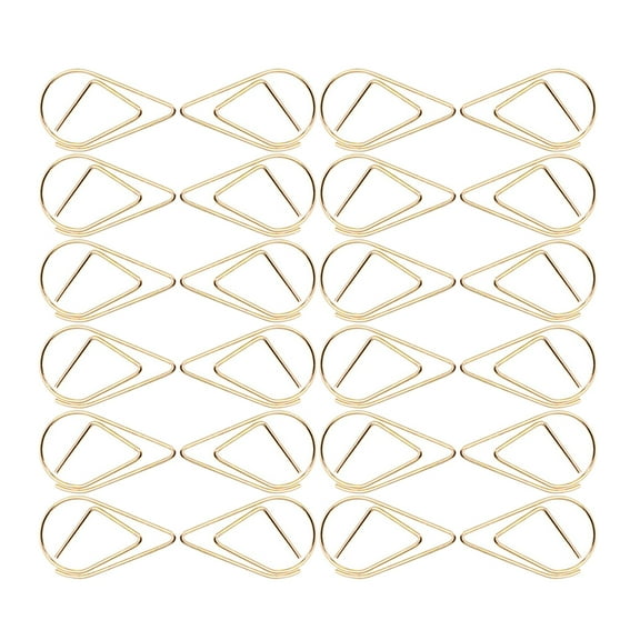 Worgeous Golden Steel Paper Clips for Home Use and Decorative Small Document Fixing Clips 100 Pieces