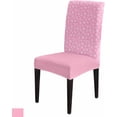 thumbnail image 4 of Chair Covers for Dining Room Set of 4,Christmas Winter Snowflakes Stretch Seat Protector Removable Washable Chairs Slipcovers for Kitchen Banquet Wedding Hotel,Gold and White, 4 of 6