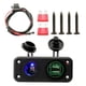 thumbnail image 1 of Dual USB Charger Socket Panel with Screw Waterproof Adapter Dual USB Ports for 12V-24V boat Marine RV, Lights shamjiam panel de enchufe usb del coche, 1 of 8