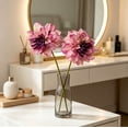 thumbnail image 4 of 2Pcs Oil Painting Style Dahlia Bouquet, Realistic Layered Petal Design With Anti-Fade Color, Decorative Artificial Flower for Home Dining Table, Wedding Layout, Hotel Decor and Shooting Props, 4 of 6