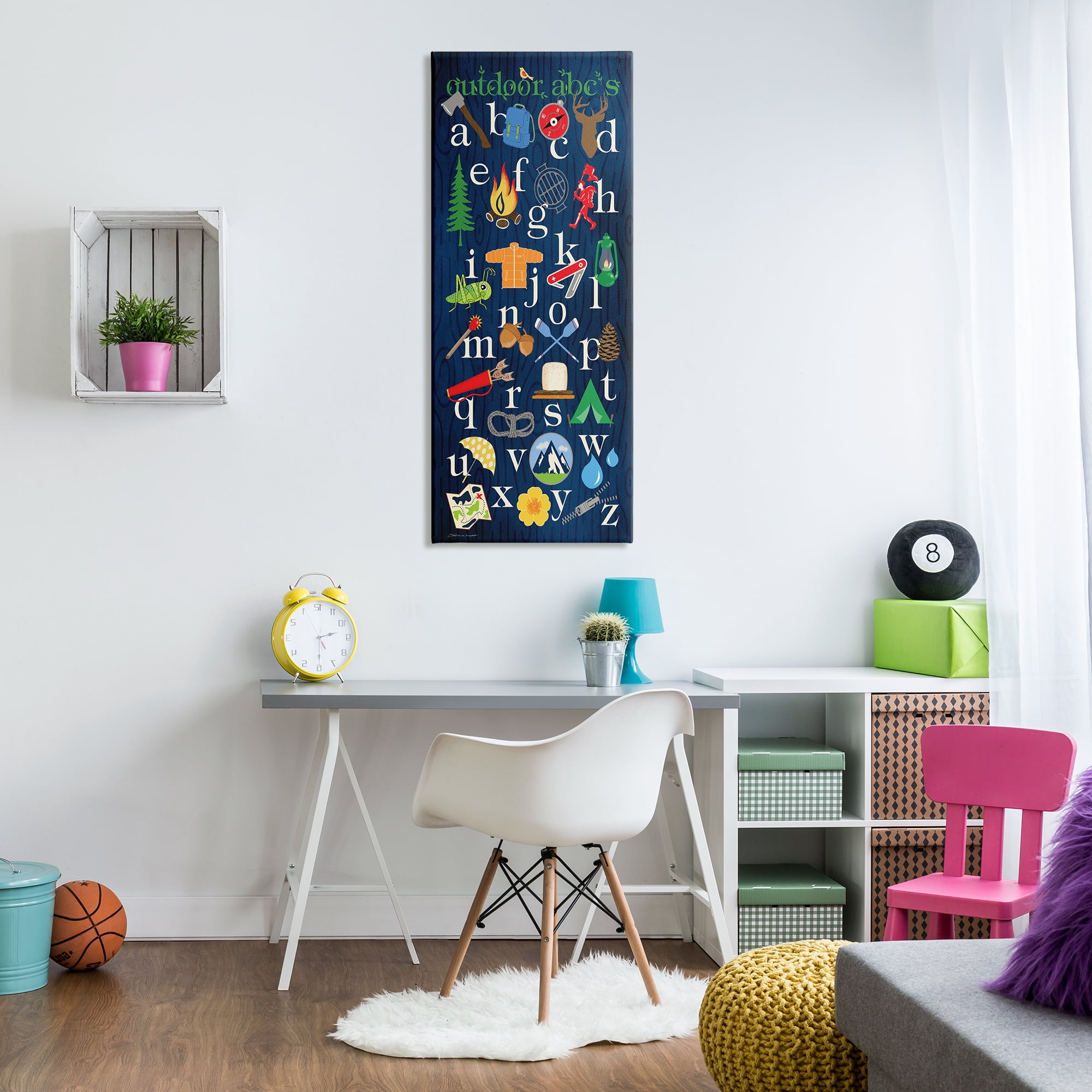 Stupell Industries Outdoor ABC's, 20 x 48,Design by Stephanie Workman Marrott