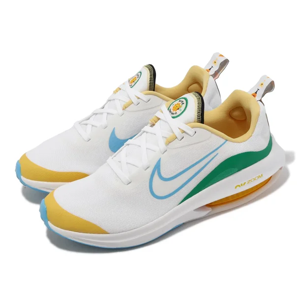 Nike Air Zoom Arcadia 2 GS Whited Baltic Blue Gold Kids Women Running FJ7720-141
