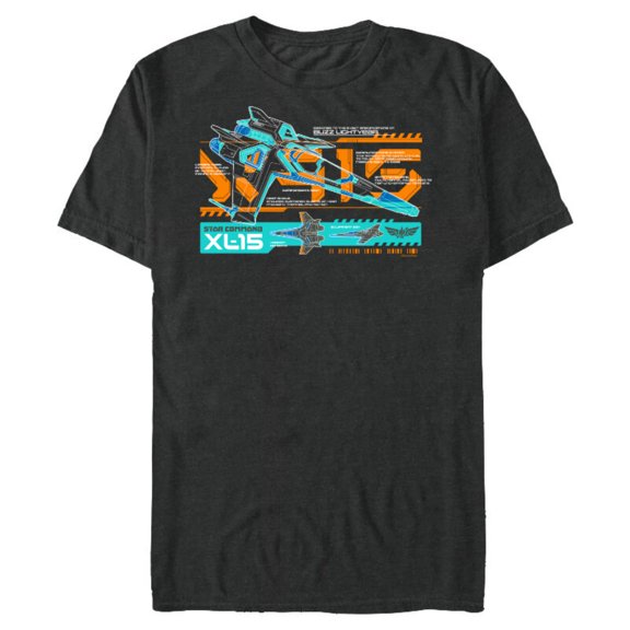 Disney and Pixar’s Lightyear Star Command XL-15 - Short Sleeve Blended T-Shirt for Adults - Customized-Dark Heather